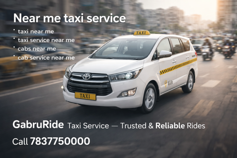 "Gabru Ride Taxi Service offering reliable one-way cab and shopping trips in Ludhiana. Call 7837750000 for safe, comfortable travel."